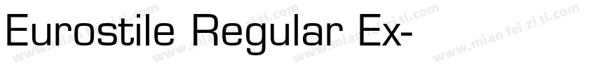Eurostile Regular Ex字体转换
